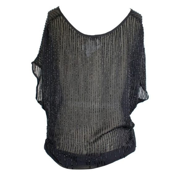 JOIE 100% Silk/Beaded Top - Picture 2 of 4
